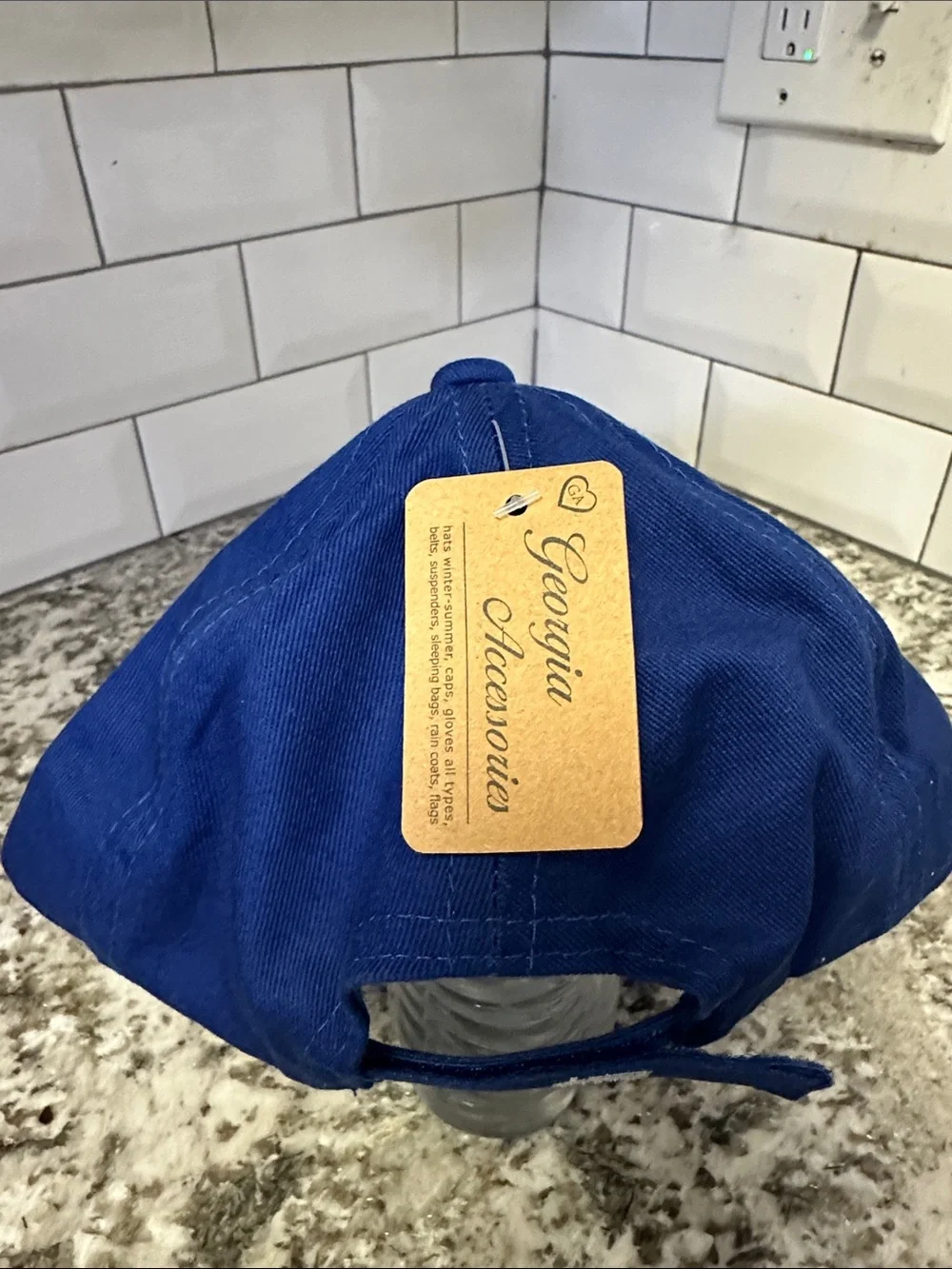 NWT Greece Embroidered Blue Baseball Cap